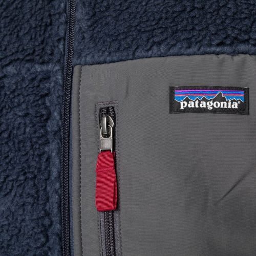Pánska fleecová mikina Patagonia Classic Retro-X new navy w/wax red