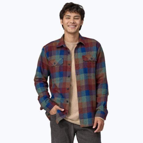 Pánske košeľa Patagonia Organic Cotton MW Fjord Flannel guides/superior blue