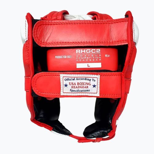 Boxerská prilba Rival Amateur Competition Headgear červená/biela