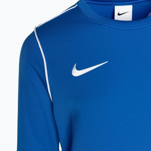 Detská futbalová mikina Nike Dri-FIT Park 20 Crew kráľovská modrá/biela