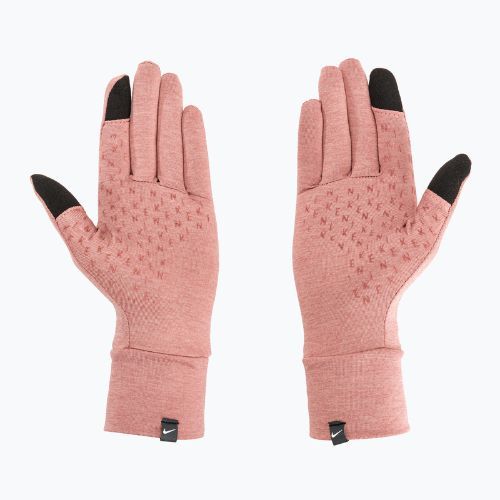 Dámske bežecké rukavice Nike Fleece RG red stardust/red stardust/silver