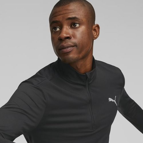 Pánska bežecká mikina PUMA Run Favorite 1/4 Zip black