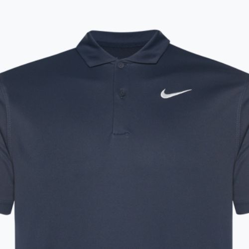 Pánske tenisové tričko Nike Court Dri-Fit Polo Solid obsidian/white