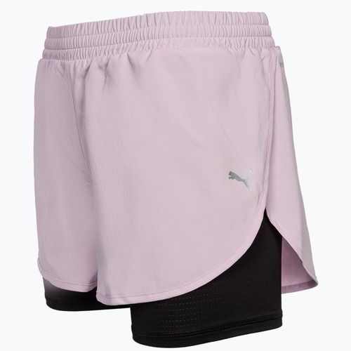 Dámske bežecké šortky PUMA Run Favorite Woven 2In1 3" puma black/grape mist