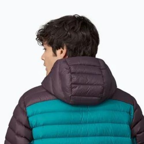 Pánska bunda Patagonia Down Sweater Hoody belay blue