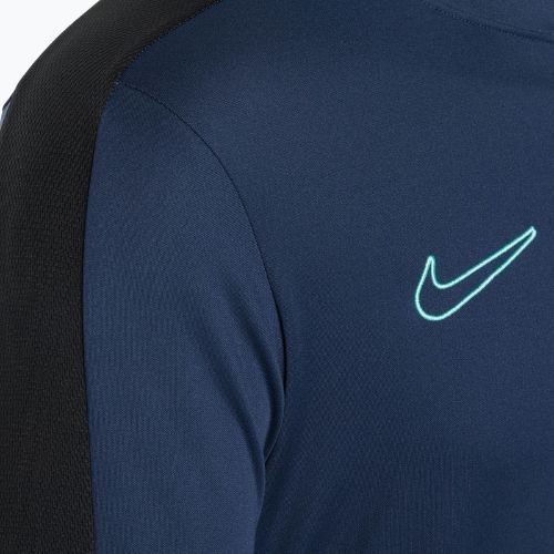 Pánske futbalové tričko s dlhým rukávom Nike Academy Dri-Fit 1/2-Zip midnight navy/black/midnight navy/hyper turquoise