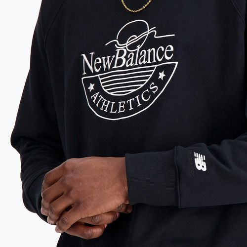 Pánska mikina New Balance Athletics Graphic Crew black