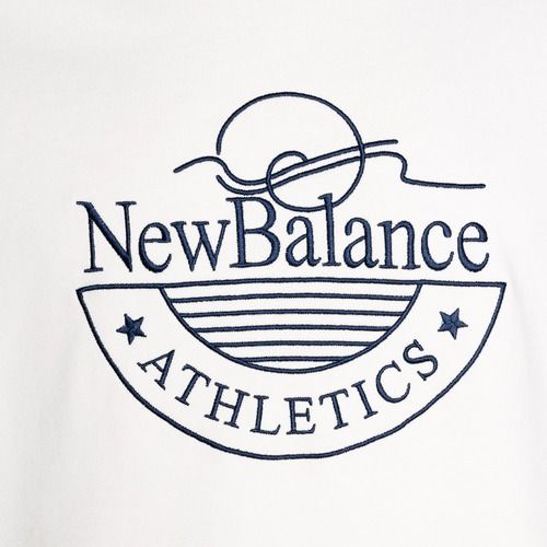 Pánska mikina New Balance Athletics Graphic Crew seasalt