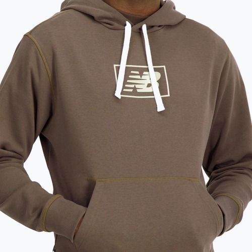 Pánska mikina New Balance Essentials Hoodie darkmush