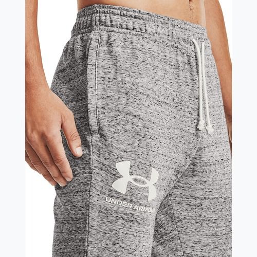 Pánske teplákové nohavice Under Armour Ua Rival Terry Jogger šedá/melanžová