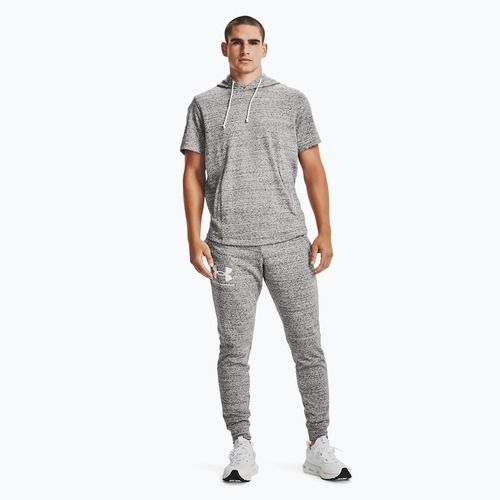 Pánske teplákové nohavice Under Armour Ua Rival Terry Jogger šedá/melanžová