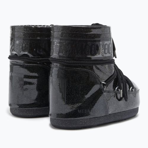 Dámske snehové topánky Moon Boot Icon Low Glitter black