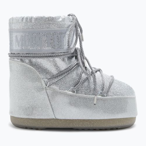 Dámske snehové topánky Moon Boot Icon Low Glitter silver