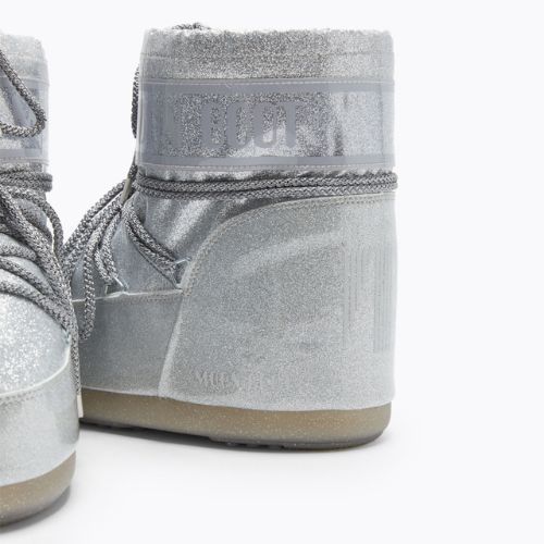 Dámske snehové topánky Moon Boot Icon Low Glitter silver