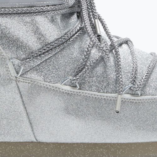 Dámske snehové topánky Moon Boot Icon Low Glitter silver