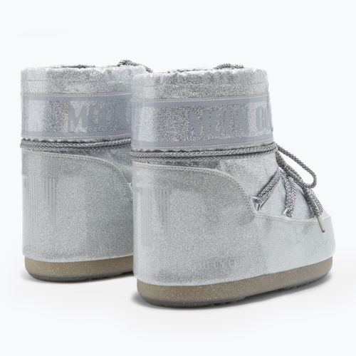 Dámske snehové topánky Moon Boot Icon Low Glitter silver