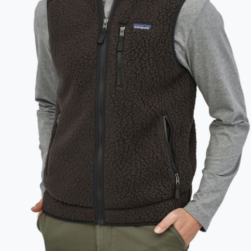 Pánske tričko Patagonia Retro Pile Fleece bez rukávov čierne