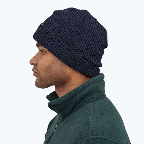 Patagonia Fishermans Rolled Beanie zimná čiapka navy blue