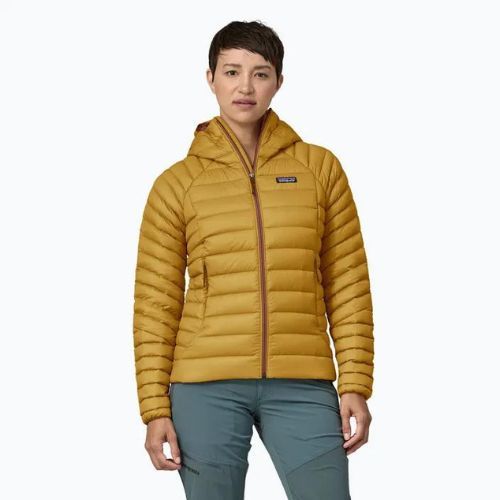 Dámska páperová bunda Patagonia Down Sweater Hoody cosmic gold