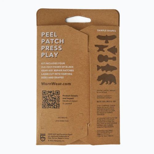 Súprava nášiviek Patagonia Worn Wear Patch Kit black