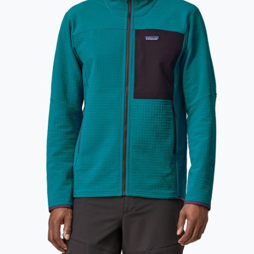 Pánska softshellová bunda Patagonia R2 TechFace belay blue