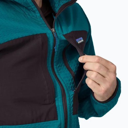 Pánska softshellová bunda Patagonia R2 TechFace Hoody belay blue