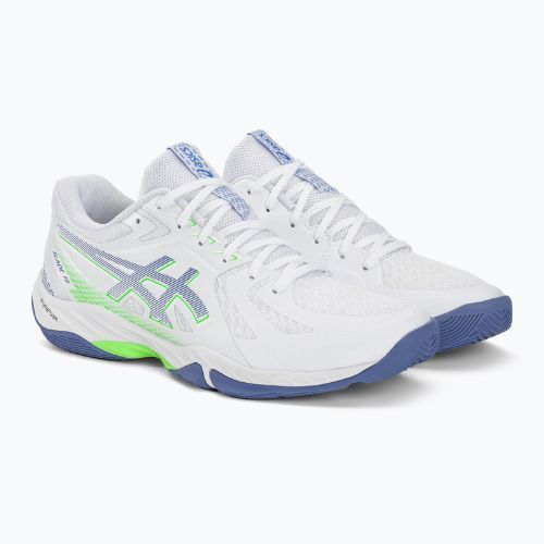 Pánska squashová obuv ASICS Blade FF white/denim blue