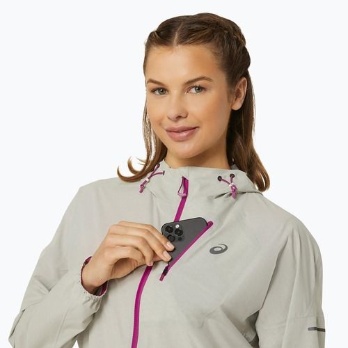 ASICS dámska bežecká bunda Fujitrail Waterproof birch