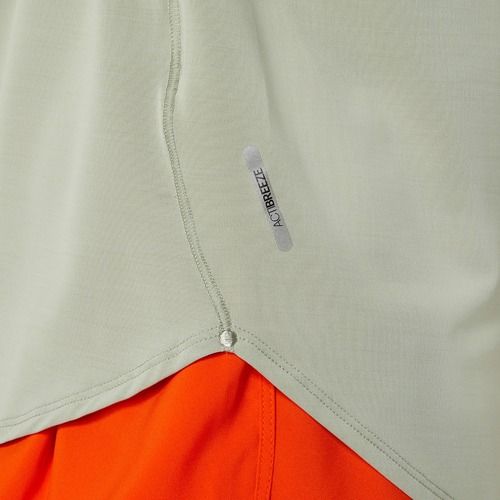 ASICS Road olivovo šedé dámske bežecké tričko