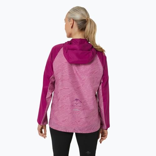 ASICS dámska bežecká bunda Fujitrail Packable soft berry/blackberry