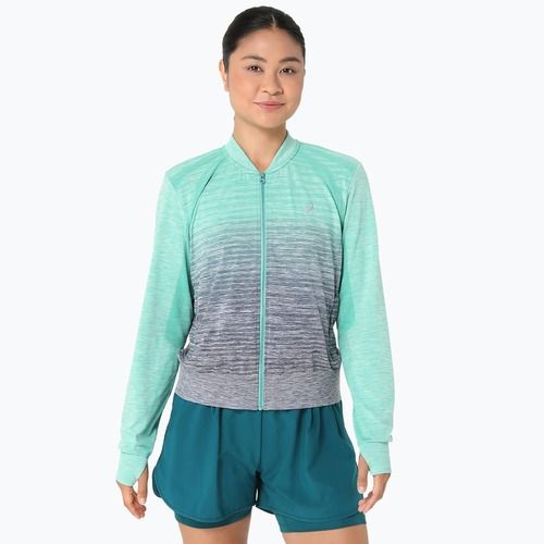 Dámska bežecká bunda ASICS Nagino Run Seamless aurora green/blue expanse