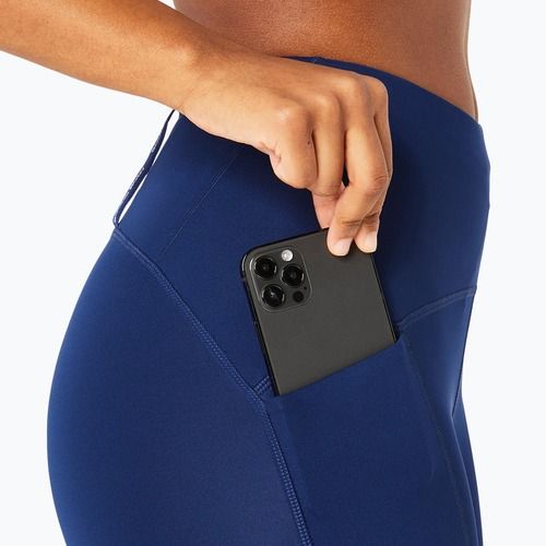 Dámske bežecké legíny ASICS High Waist Capri blue expanse