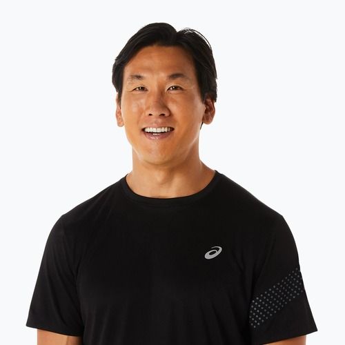 ASICS pánske bežecké tričko Icon performance black/carrier grey