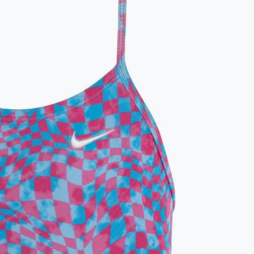 Detské jednodielne plavky Nike Hydrastrong Lace Up Back university blue