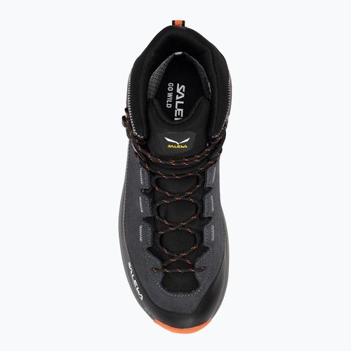 Salewa MTN Trainer 2 Mid PTX onyx/alloy detské trekové topánky
