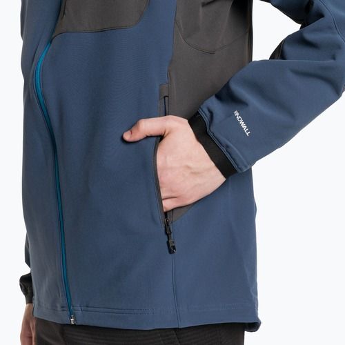 Pánska softshellová bunda The North Face AO Softshell Hoodie shady blue/asphalt grey