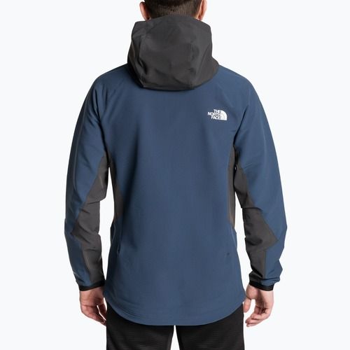 Pánska softshellová bunda The North Face AO Softshell Hoodie shady blue/asphalt grey