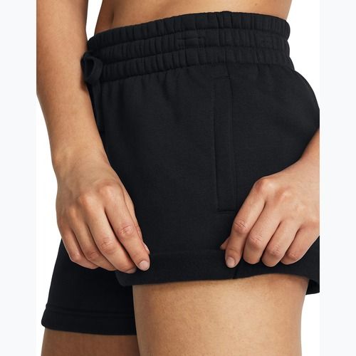 Dámske tréningové šortky Under Armour Rival Fleece black/white