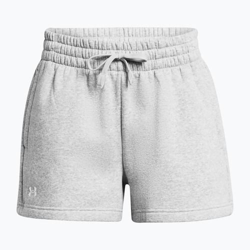 Dámske tréningové šortky Under Armour Rival Fleece mod gray light heather/white