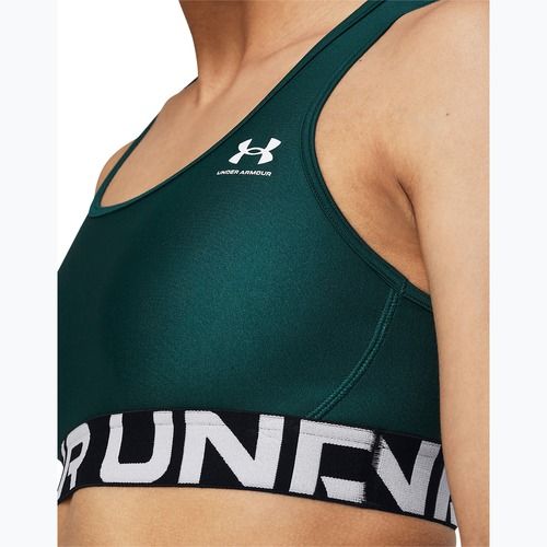 Podprsenka Under Armour HG Authentics Mid Značková hydro teal/white fitness