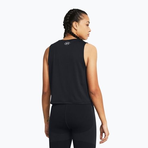 Dámsky tréningový top Under Armour Rush Energy Crop Tank black/white