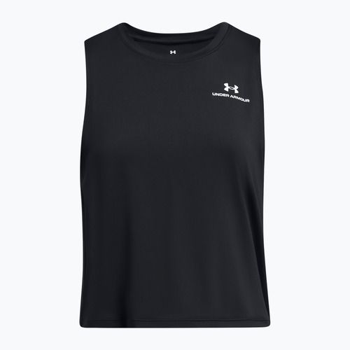 Dámsky tréningový top Under Armour Rush Energy Crop Tank black/white