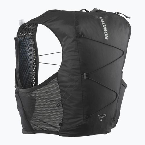 Bežecká vesta Salomon Active Skin 8 set čierna/metal