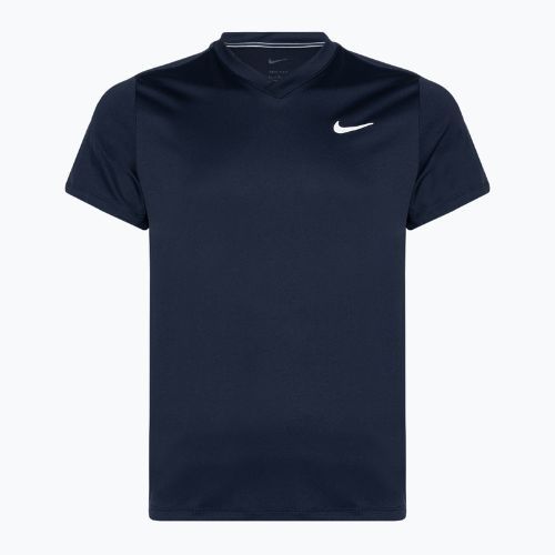 Pánske tenisové tričko Nike Court Dri-FIT Victory obsidián/obsidián/biela
