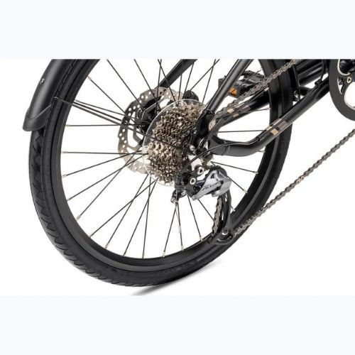 Čierny skladací mestský bicykel Tern Verge D9