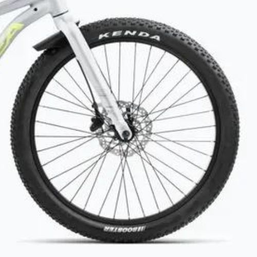 Detský bicykel Orbea MX 24 Team Disc silver/lime