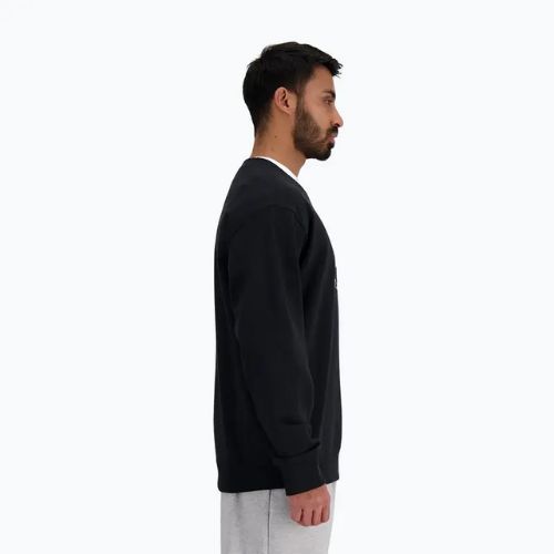 Pánska mikina New Balance Stacked Logo French Terry Crew black