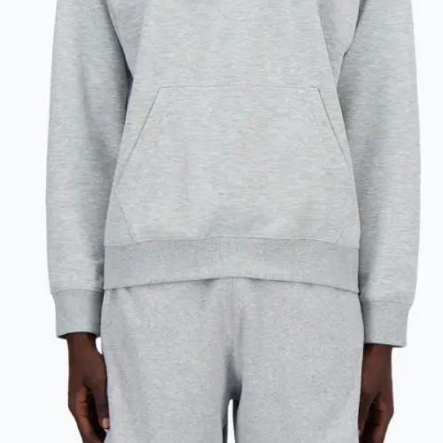Pánska mikina New Balance Stacked Logo French Terry Hoodie athletic grey
