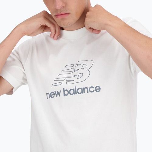 Pánske tričko New Balance Graphic V Flying white