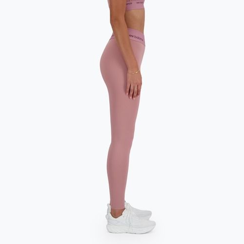 Dámske legíny New Balance Sleek High Rise 25 palcov rosewood